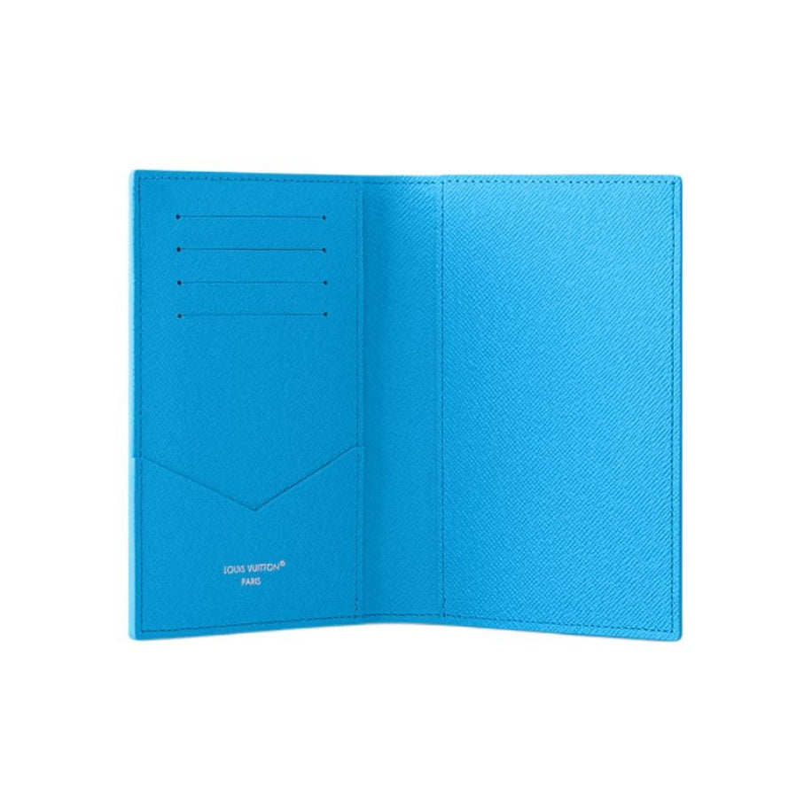 LOUIS VUITTON Colored Monogram Swimming Print Bifold Coated Canvas Card Holder - Blue - M28812