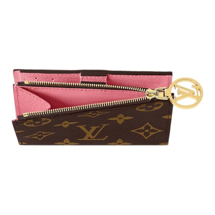LOUIS VUITTON Lisa Logo Print Coated Canvas Wallet - Brown and Pink - M25692