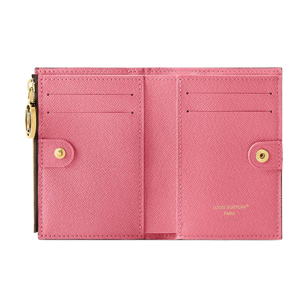 LOUIS VUITTON Lisa Logo Print Coated Canvas Wallet - Brown and Pink - M25692