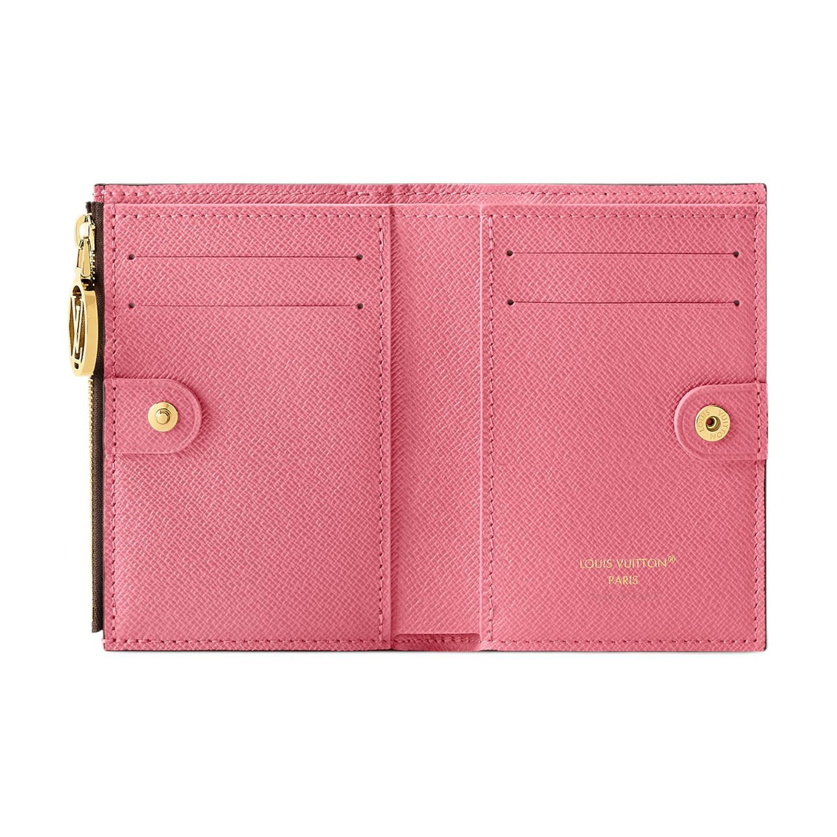 LOUIS VUITTON Lisa Logo Print Coated Canvas Wallet - Brown and Pink - M25692