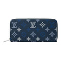 LOUIS VUITTON Zippy Monogram Shadow Calfskin Leather Wallet - Navy Blue - M28777