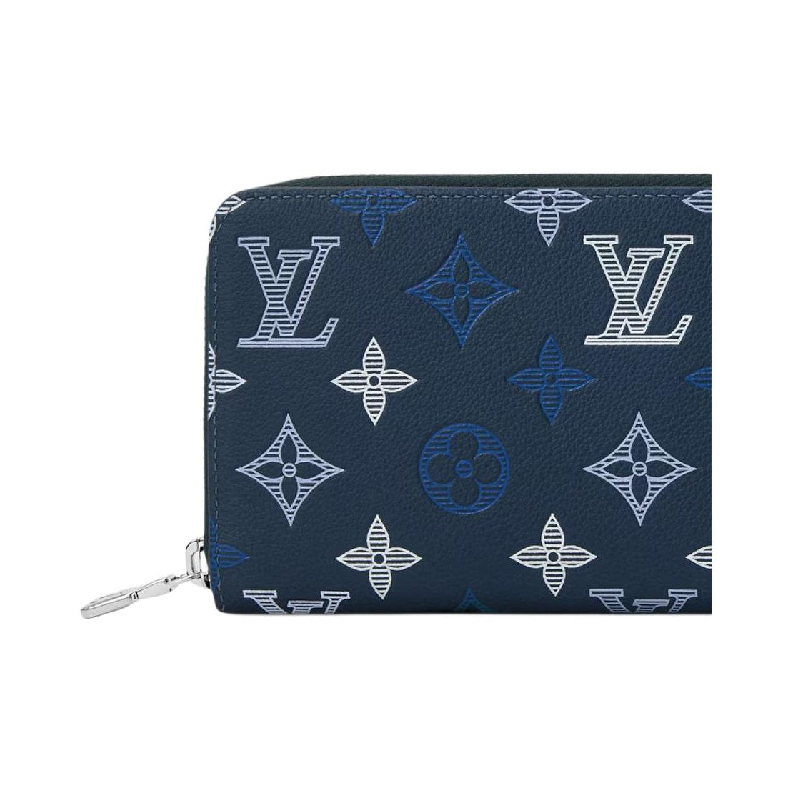 LOUIS VUITTON Zippy Monogram Shadow Calfskin Leather Wallet - Navy Blue - M28777