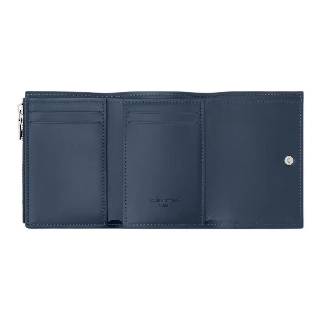 LOUIS VUITTON Victor Monogram Shadow Calfskin Leather Wallet - Navy Blue - M29130