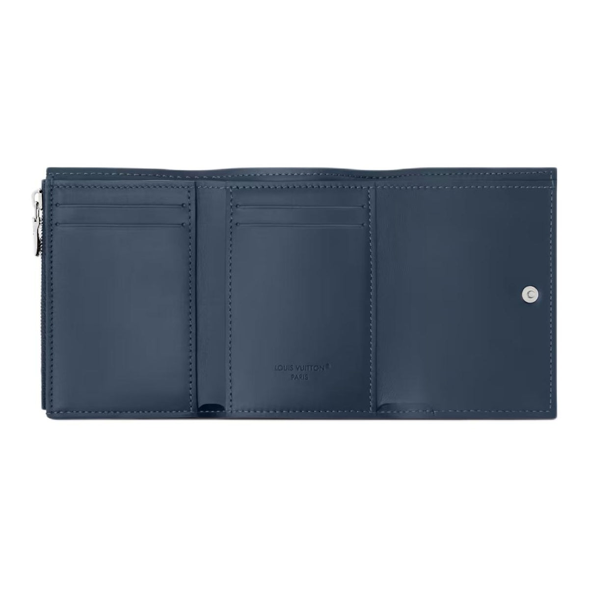 LOUIS VUITTON Victor Monogram Shadow Calfskin Leather Wallet - Navy Blue - M29130