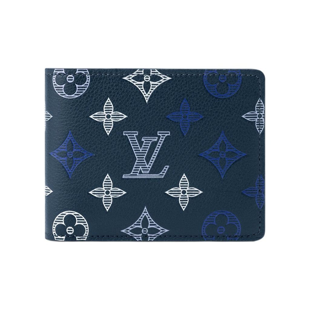 LOUIS VUITTON Multiple Monogram Shadow Cowhide Leather Wallet - Dark Blue - M29137