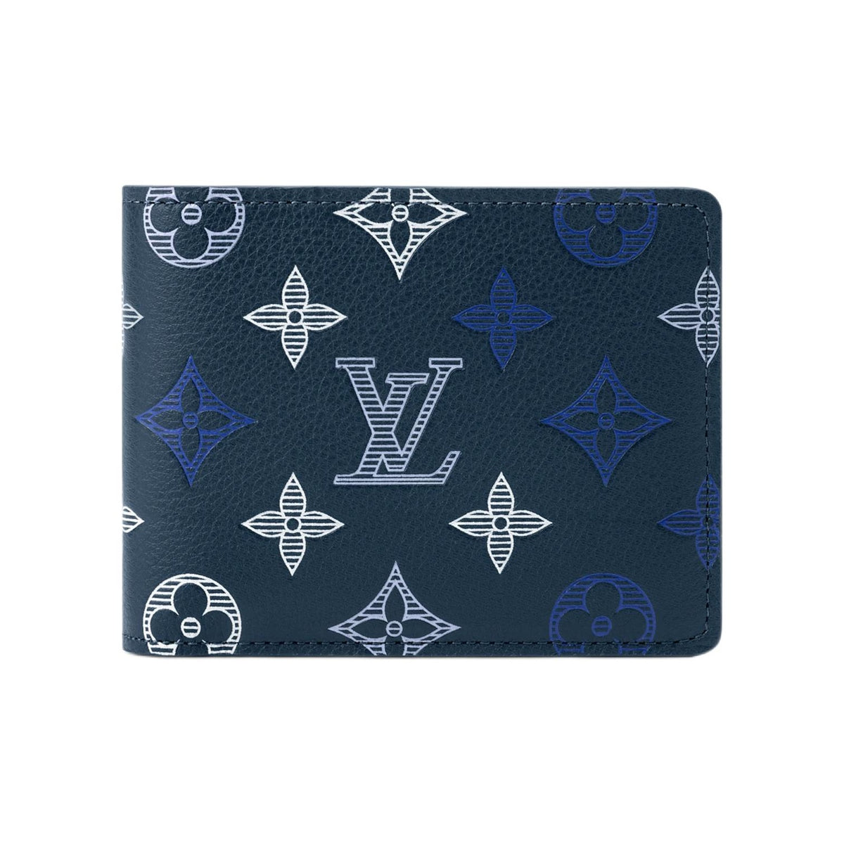 LOUIS VUITTON Multiple Monogram Shadow Cowhide Leather Wallet - Dark Blue - M29137