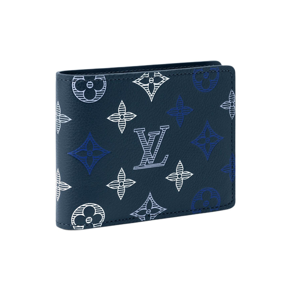 LOUIS VUITTON Multiple Monogram Shadow Cowhide Leather Wallet - Dark Blue - M29137