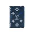 LOUIS VUITTON Monogram Shadow Gradient Logo Cowhide Leather Card Holder - Dark Blue - M29135