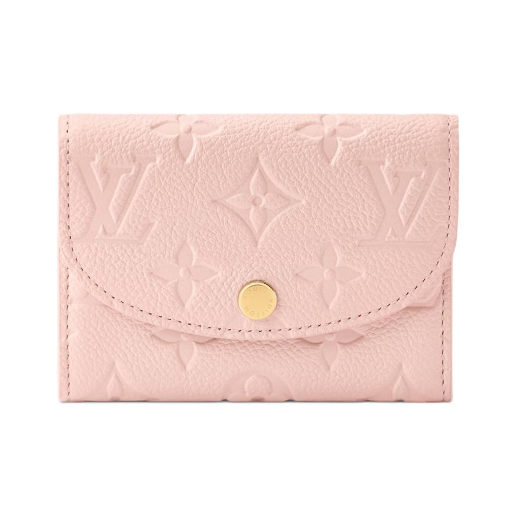 LOUIS VUITTON Rosalie Letter Print Cowhide Leather Snap Wallet - Pink - M26894