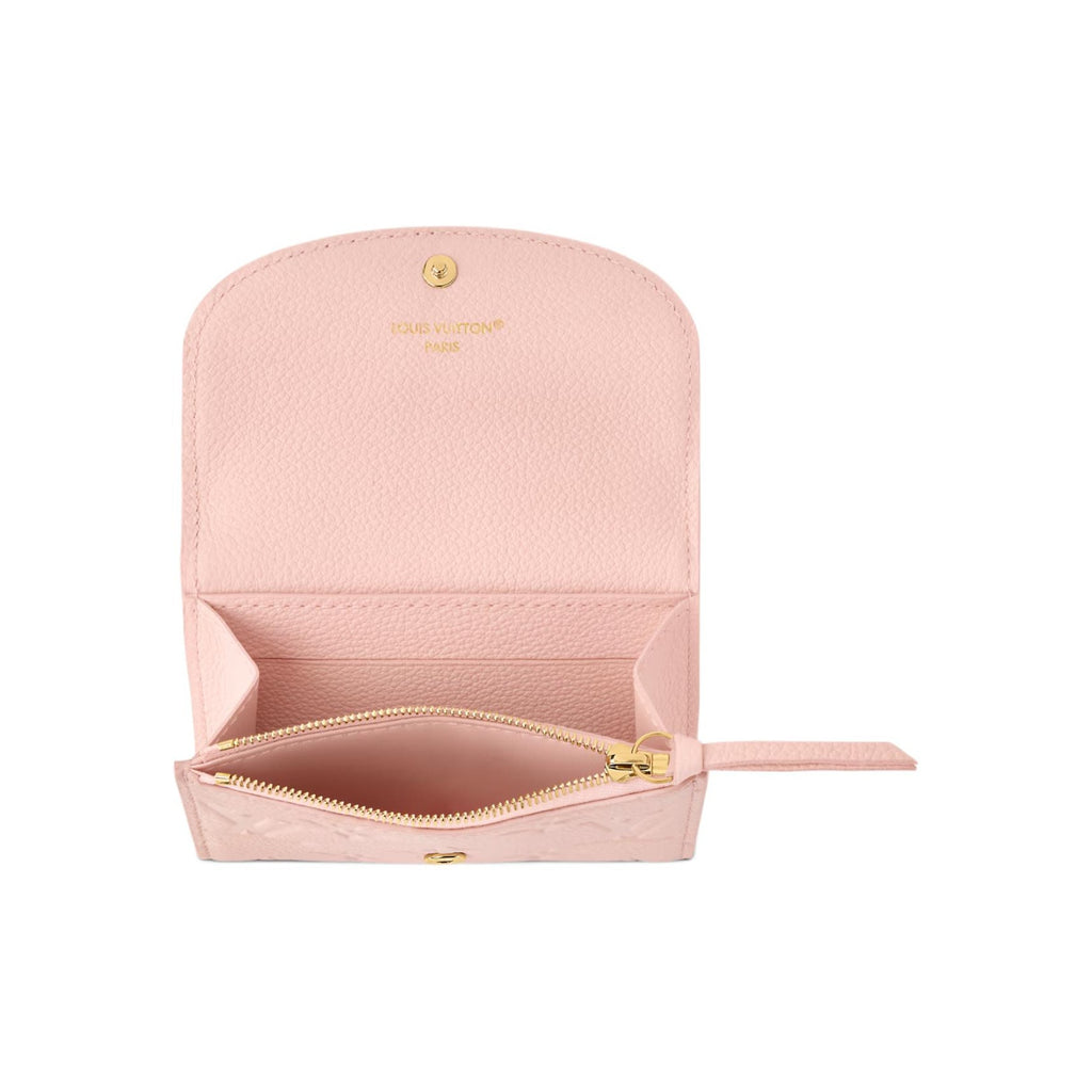 LOUIS VUITTON Rosalie Letter Print Cowhide Leather Snap Wallet - Pink - M26894