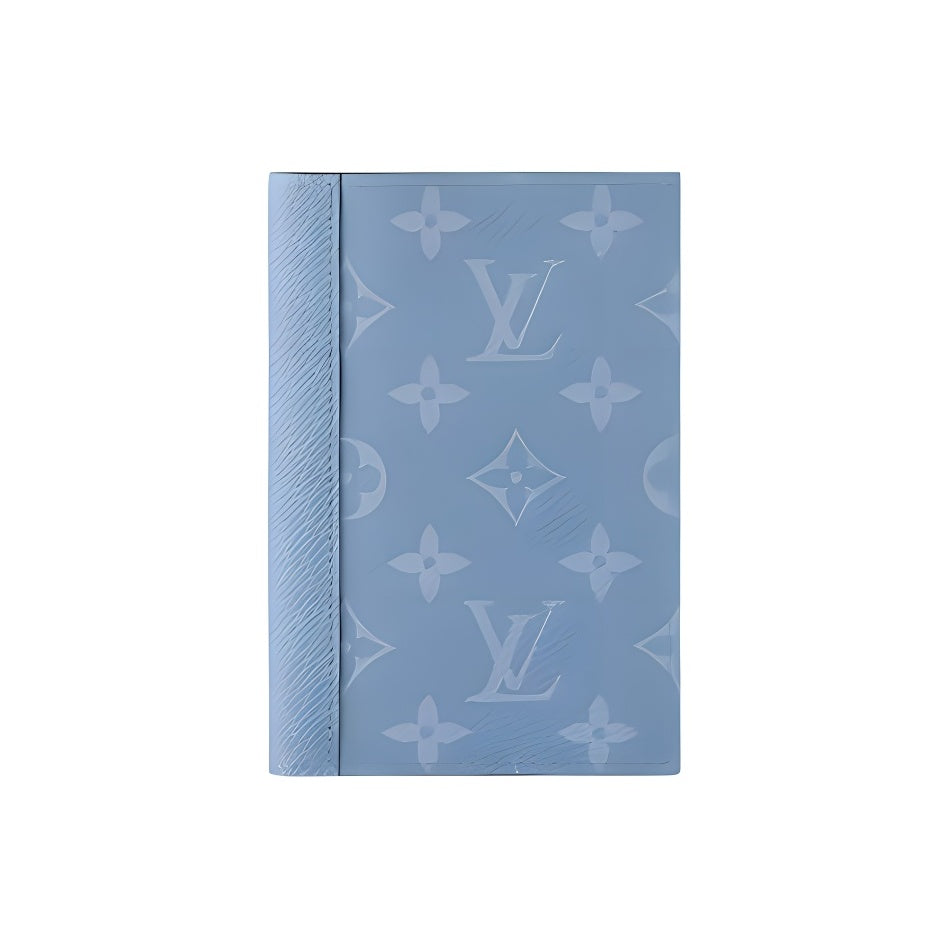 LOUIS VUITTON Logo Canvas Passport Holder with Interior Card Slots - Blue - M14358