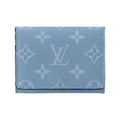 LOUIS VUITTON Classic Print Canvas Snap Card Holder - Blue - M14118