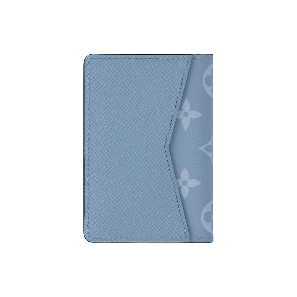 LOUIS VUITTON Pocket Organizer Monogram Coated Canvas and Taiga Cowhide Leather Wallet - Sky Blue - M14112