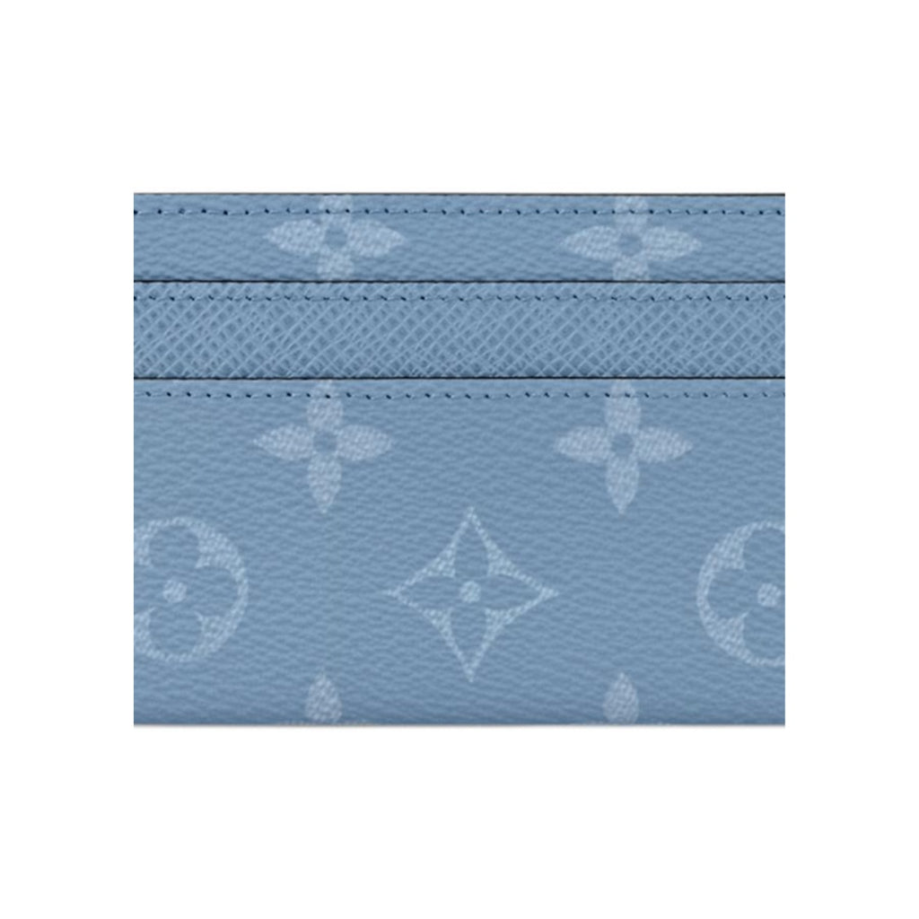 LOUIS VUITTON Taigarama Double Brand Print Cowhide Leather Card Holder - Sky Blue - M14359
