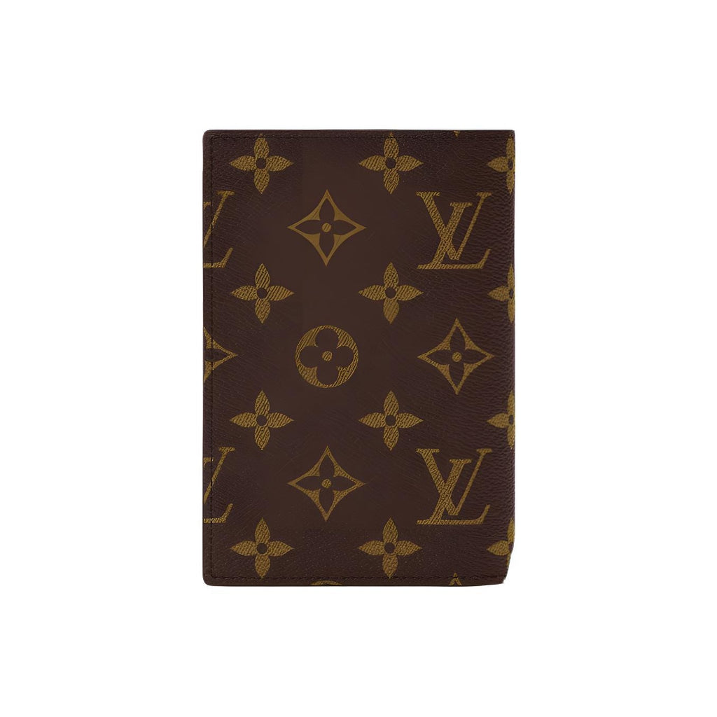 LOUIS VUITTON x Grace Coddington Catogram Monogram Coated Canvas Passport Holder - Brown - M25753