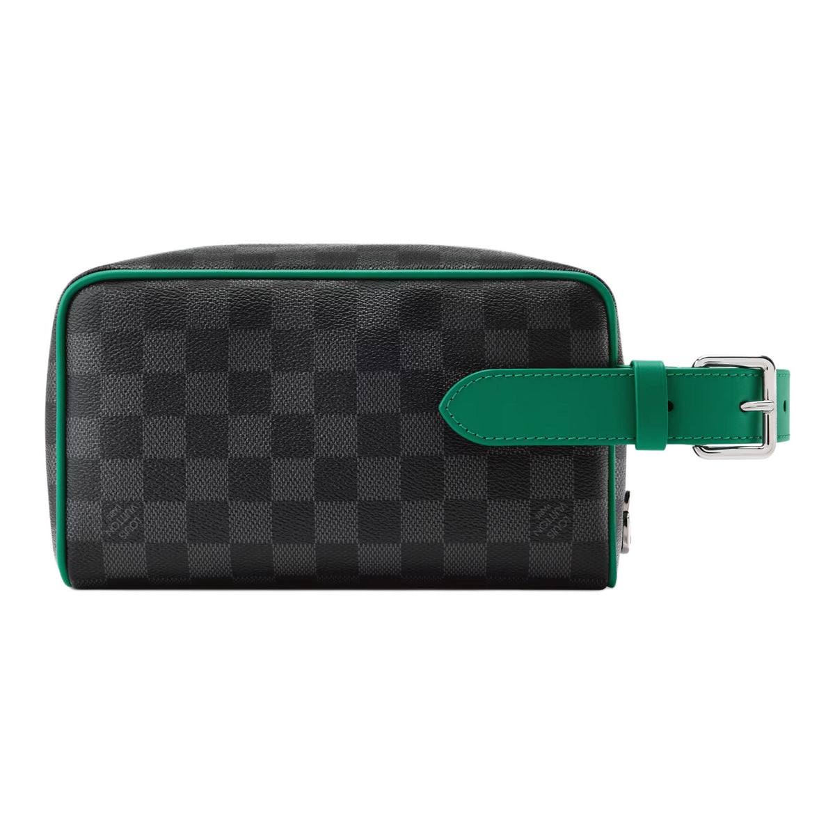 LOUIS VUITTON Dopp Kit Damier Graphite Coated Canvas Toiletry Bag - Borneo Green - N40852