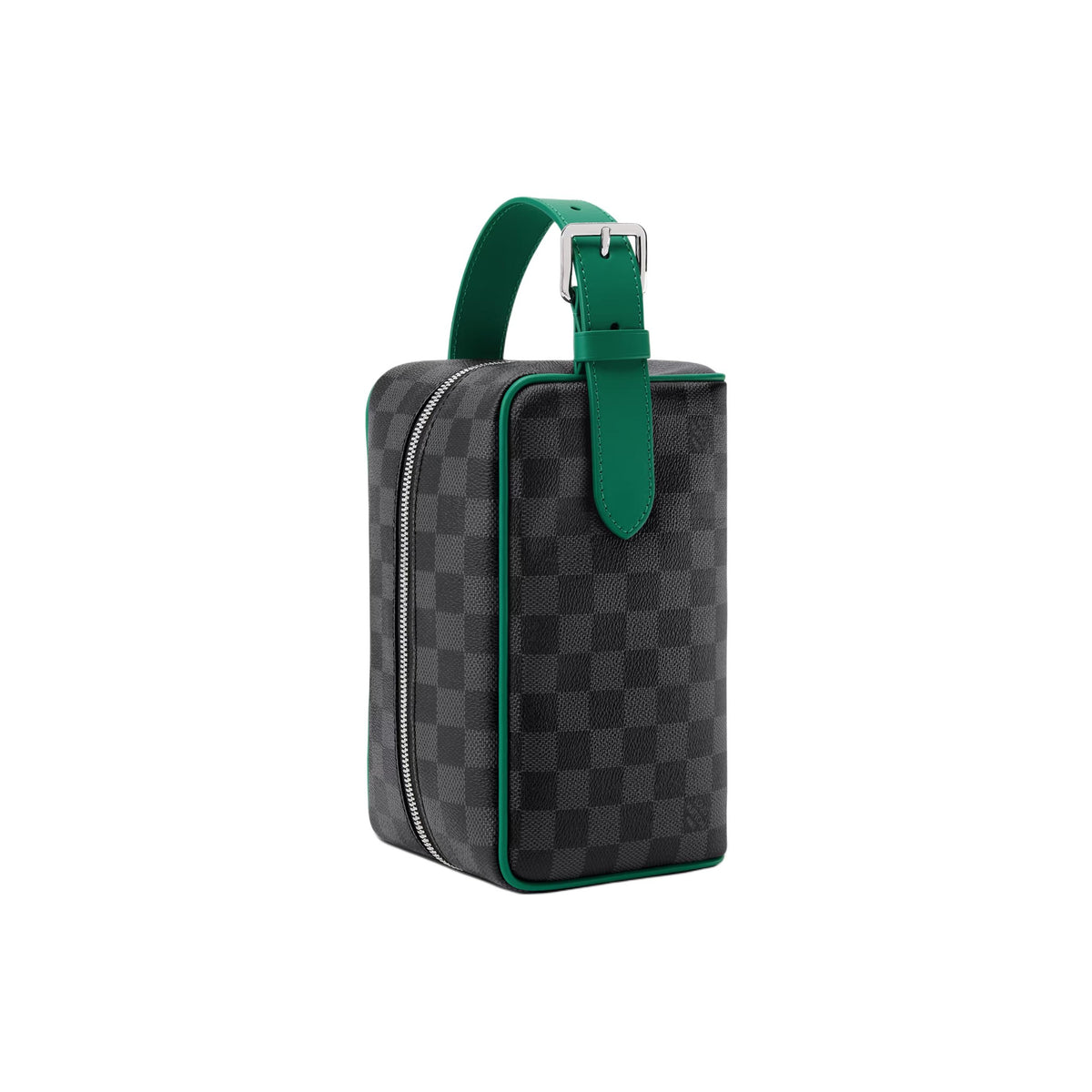LOUIS VUITTON Dopp Kit Damier Graphite Coated Canvas Toiletry Bag - Borneo Green - N40852