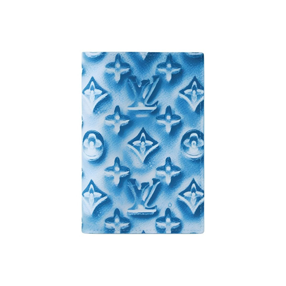 LOUIS VUITTON Ice Cube Monogram Coated Canvas Passport Holder - Frozen Blueberry Blue - M28593
