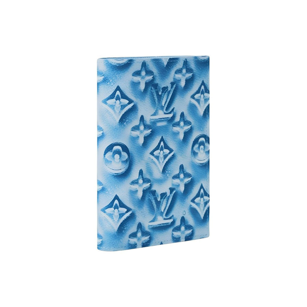 LOUIS VUITTON Ice Cube Monogram Coated Canvas Passport Holder - Frozen Blueberry Blue - M28593