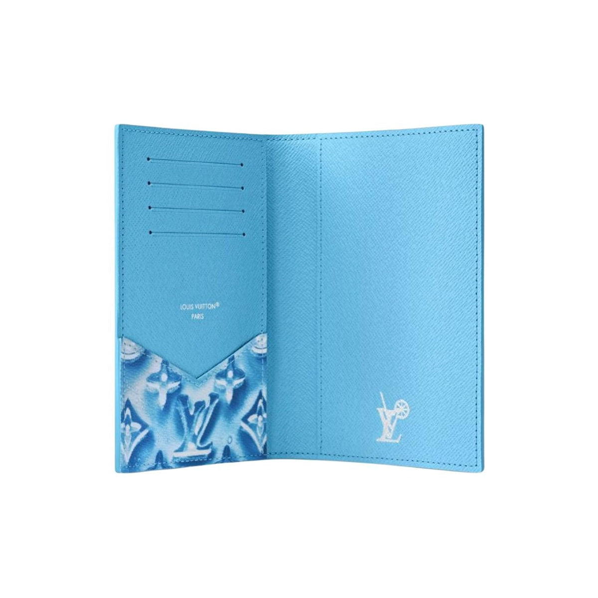 LOUIS VUITTON Ice Cube Monogram Coated Canvas Passport Holder - Frozen Blueberry Blue - M28593