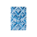 LOUIS VUITTON Pocket Organizer Classic Logo Print Coated Canvas Card Holder - Blueberry Blue - M28622