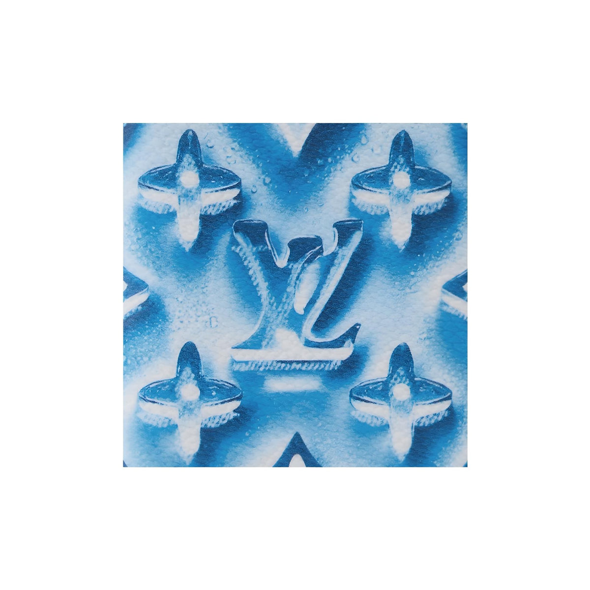 LOUIS VUITTON Pocket Organizer Classic Logo Print Coated Canvas Card Holder - Blueberry Blue - M28622
