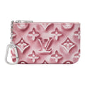 LOUIS VUITTON Extra Small Monogram Coated Canvas Key Pouch - Frozen Marshmallow Pink - M28665