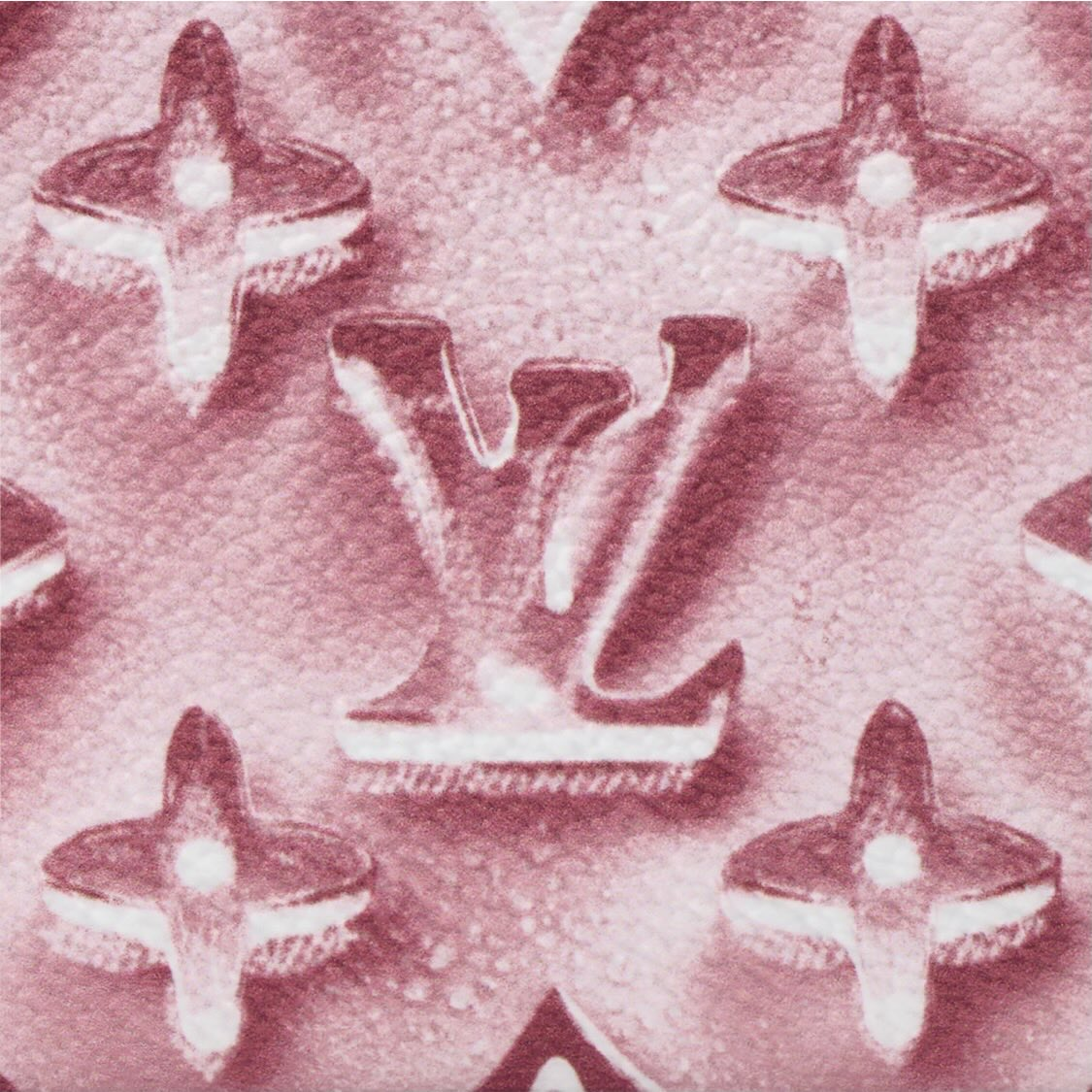 LOUIS VUITTON Extra Small Monogram Coated Canvas Key Pouch - Frozen Marshmallow Pink - M28665