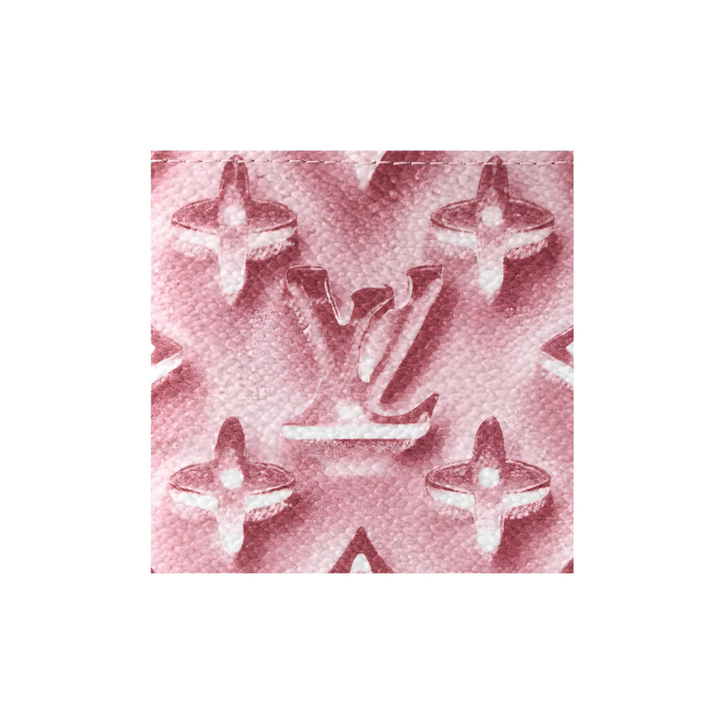 LOUIS VUITTON Pocket Organizer Monogram Coated Canvas and Faux Leather Card Holder - Pink - M28625