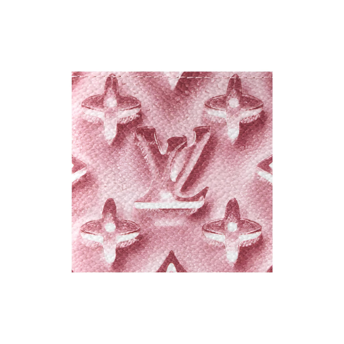 LOUIS VUITTON Pocket Organizer Monogram Coated Canvas and Faux Leather Card Holder - Pink - M28625