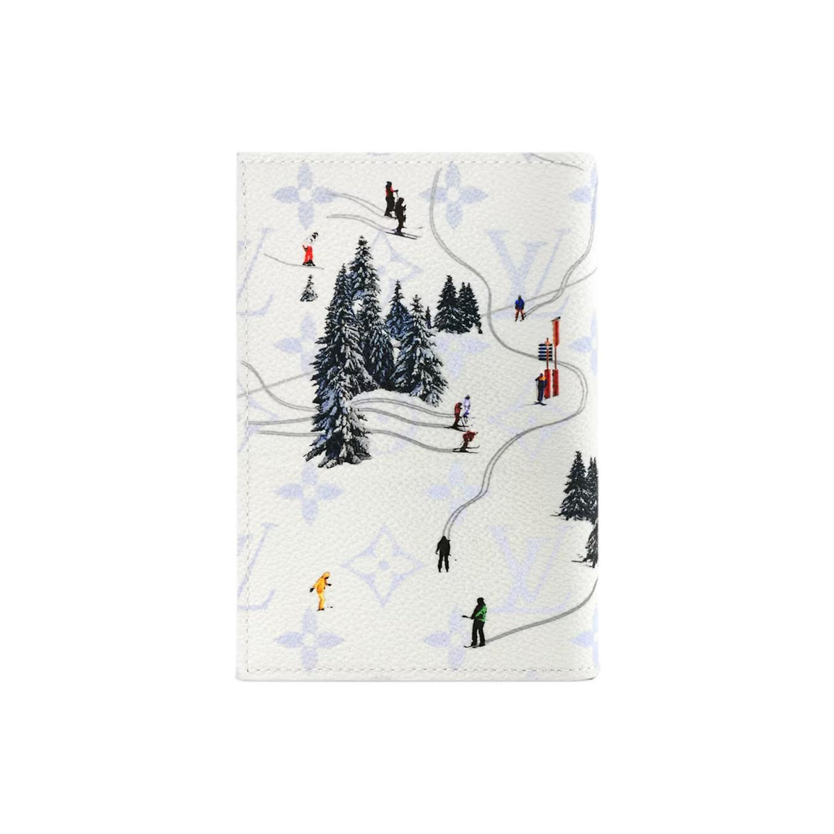 LOUIS VUITTON Passport Cover 2024 Ski Collection White Monogram M27064