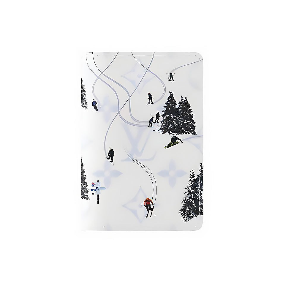 LOUIS VUITTON Colored Monogram Card Holder White Ski Collection M14882