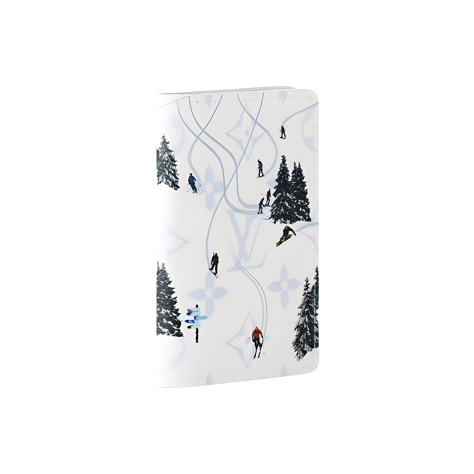 LOUIS VUITTON Colored Monogram Card Holder White Ski Collection M14882