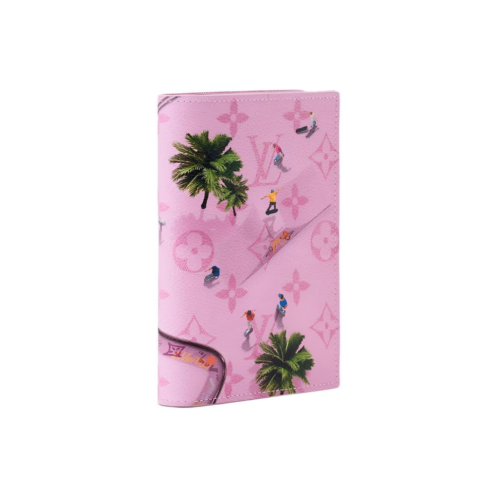 LOUIS VUITTON Monogram Coated Canvas Passport Cover Pink M27229