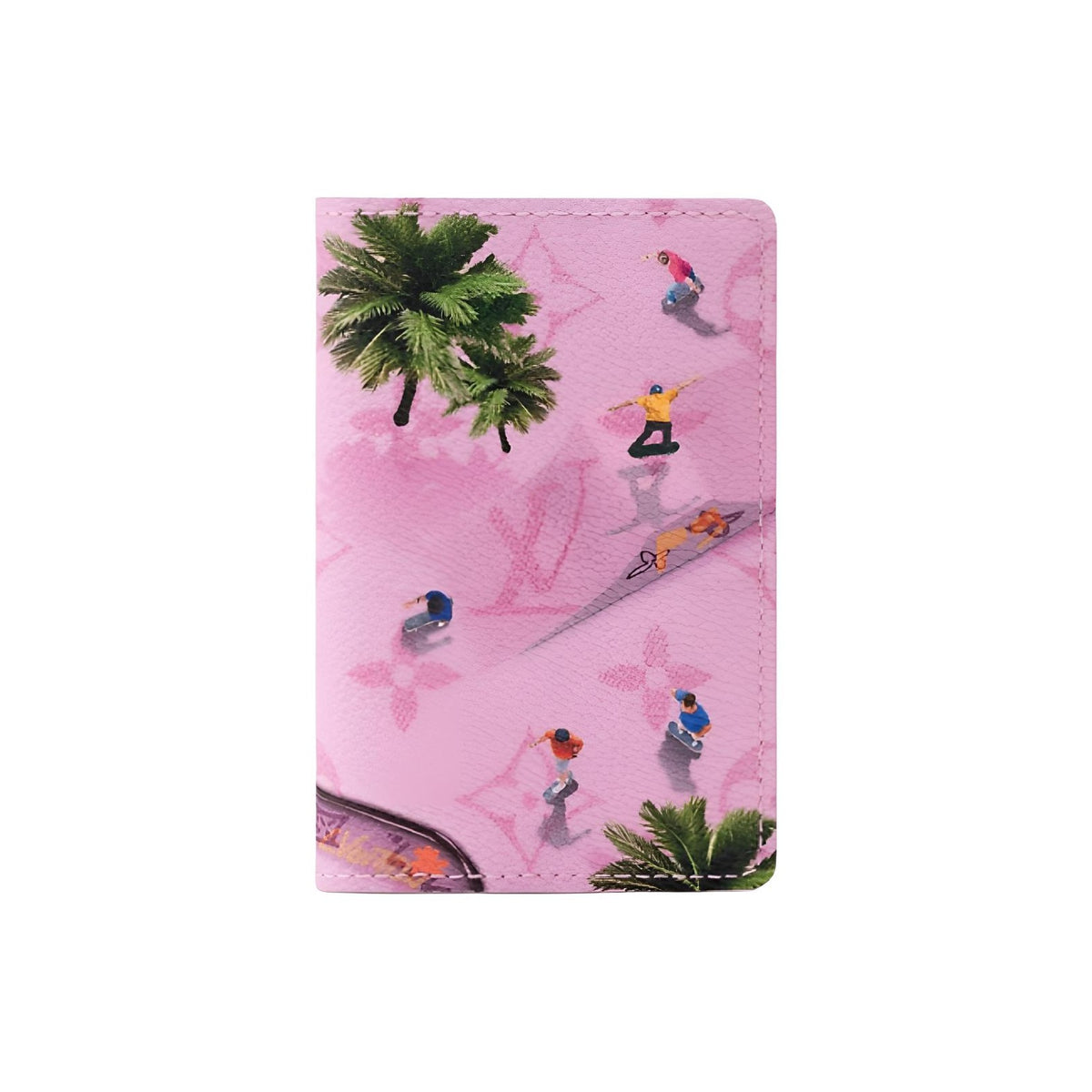 LOUIS VUITTON Pocket Organizer Monogram Coated Canvas Pink M26800