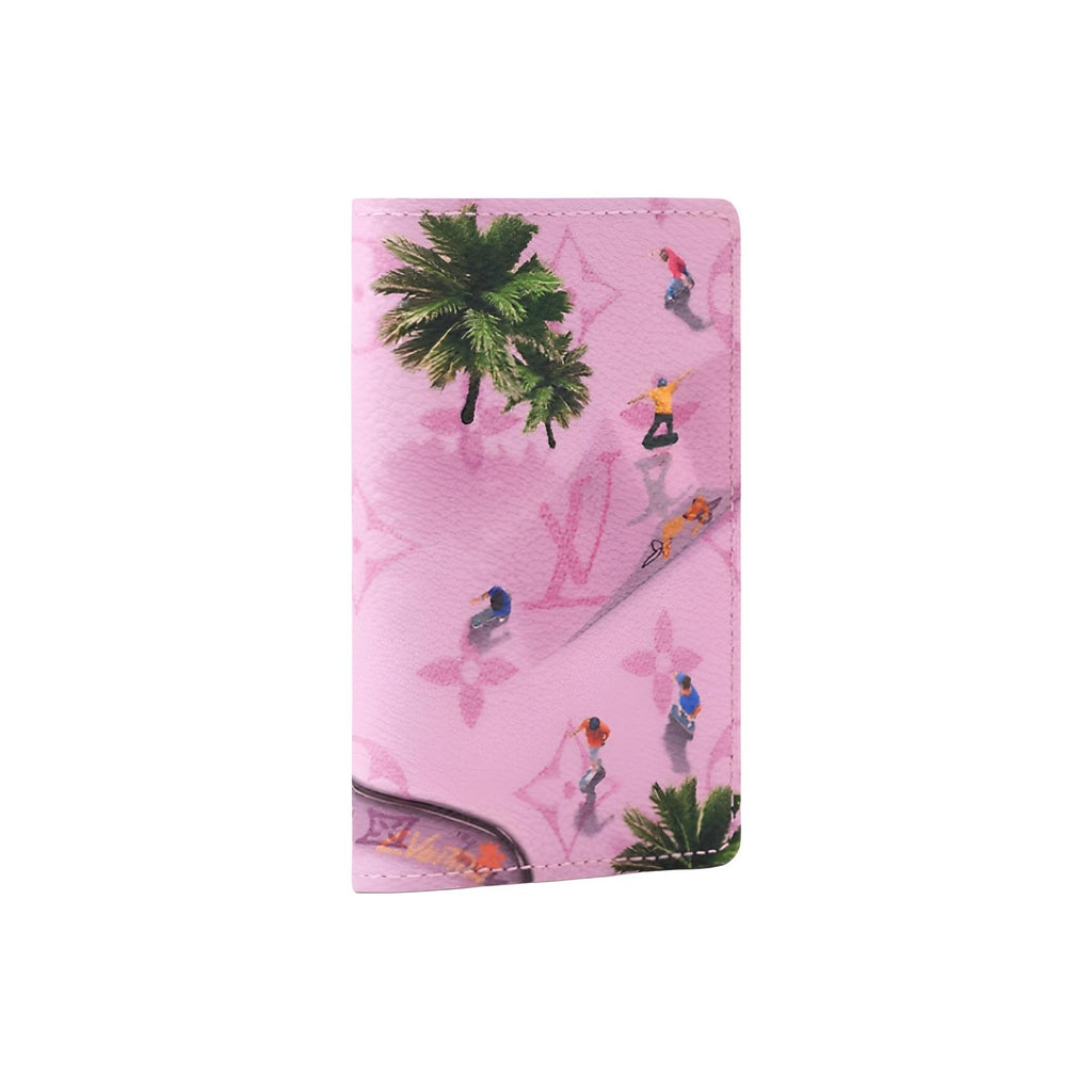 LOUIS VUITTON Pocket Organizer Monogram Coated Canvas Pink M26800