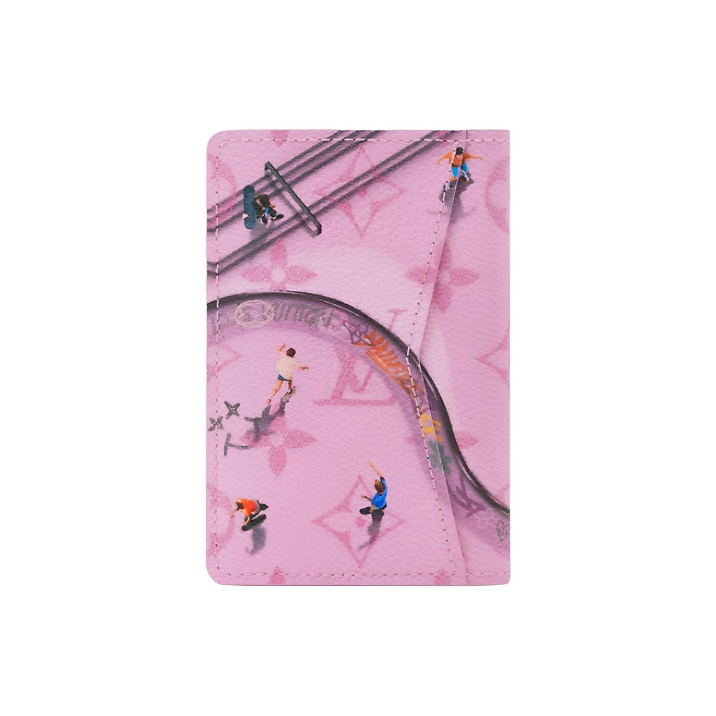 LOUIS VUITTON Pocket Organizer Monogram Coated Canvas Pink M26800